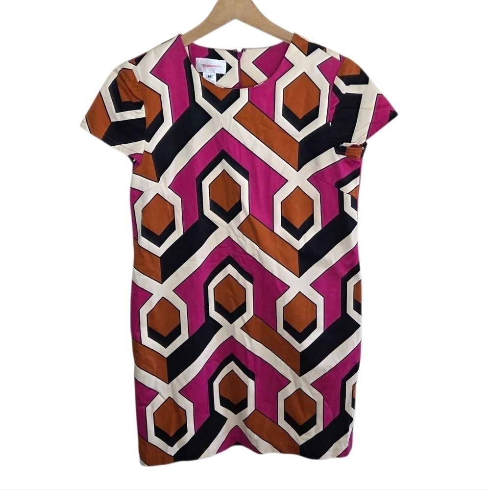 NWT Anthropologie Corey Lynn Calter | Retro Geometric Shift Dress Size Medium